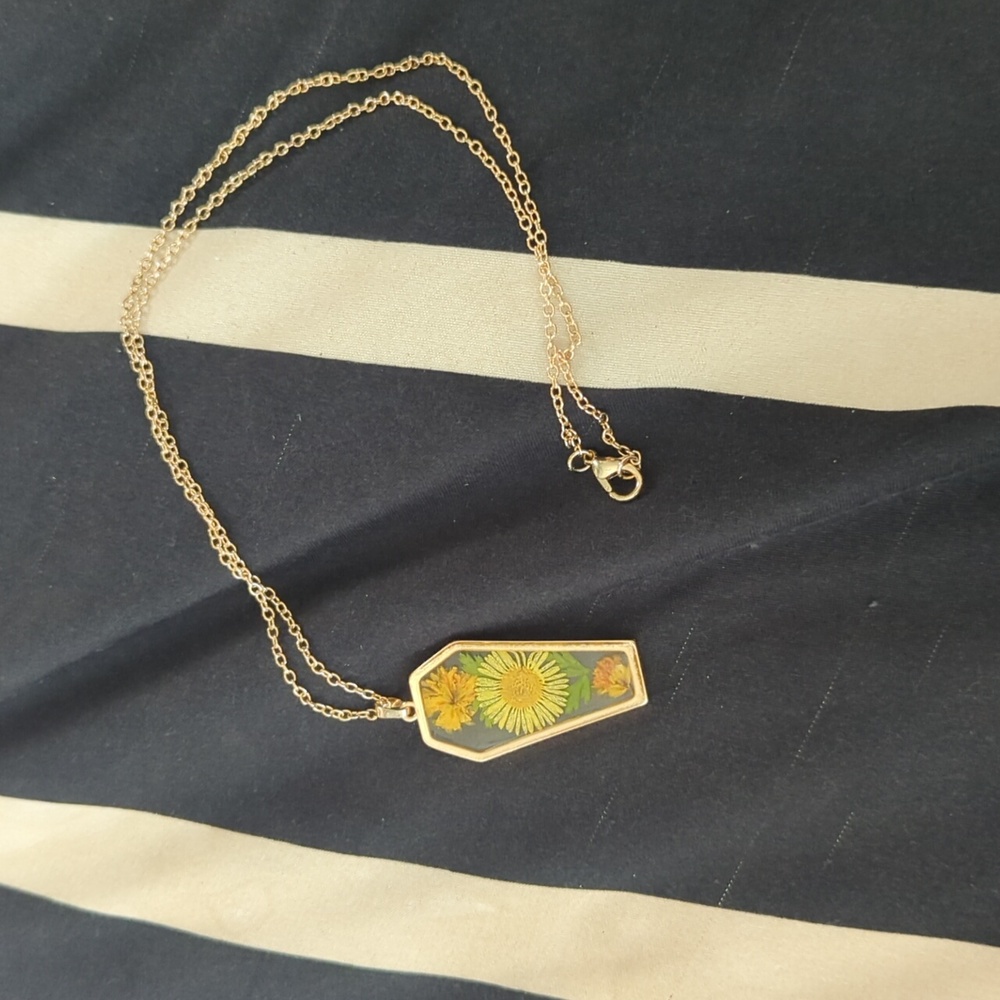Flower Coffin Pendant